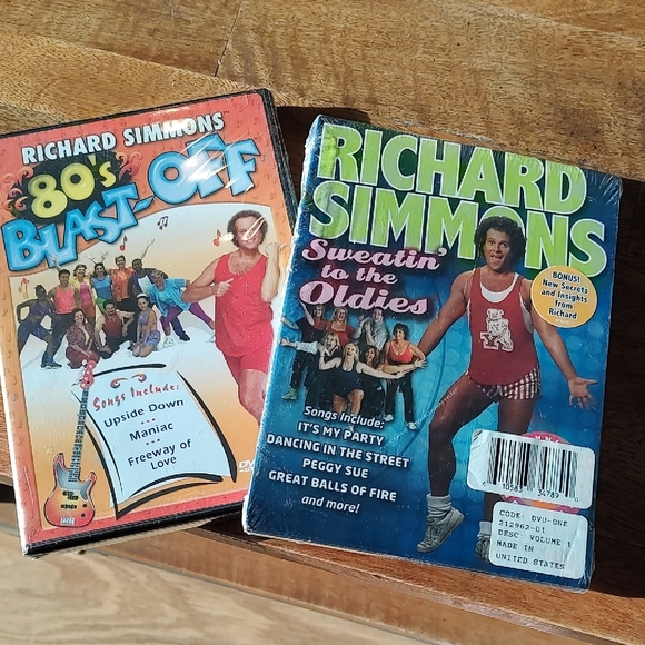 Richard Simmons 80's Blast-Off & Sweatin' to the Oldies DVD Set - Picture 1 of 2